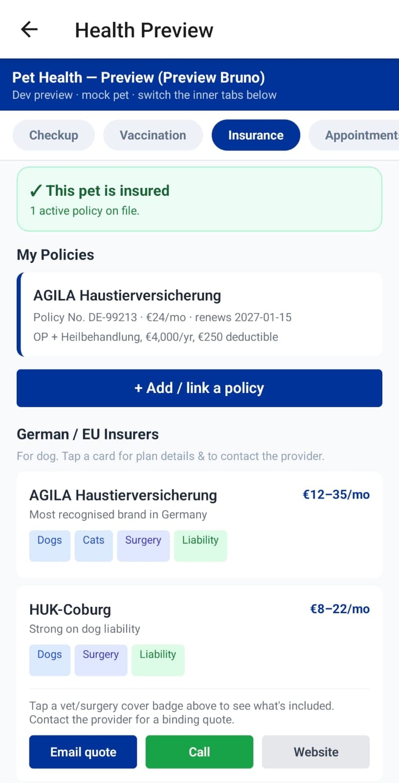 Glopaw app — Community sighting map